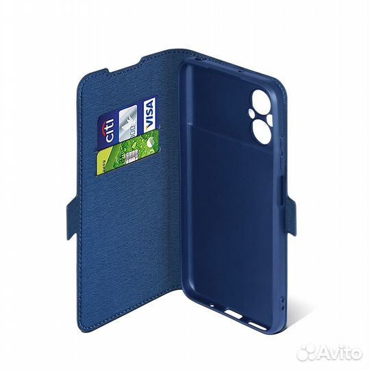 Чехол с флипом для Poco M5 DF (blue)
