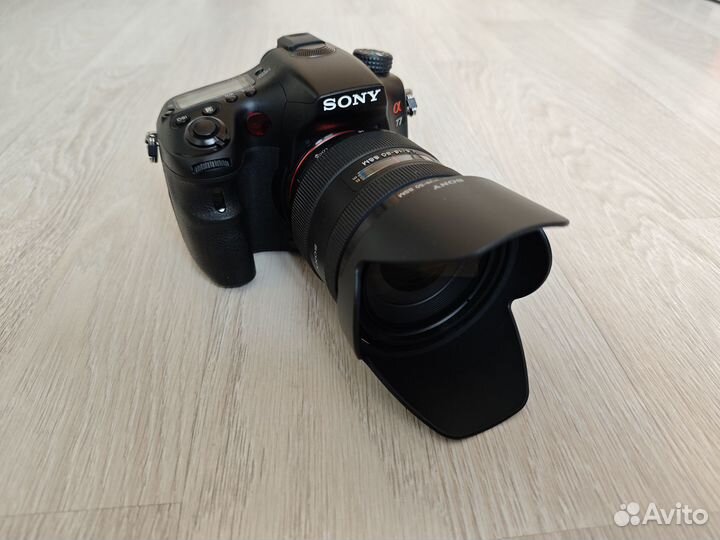 Фотоаппарат sony a77 с объективом 16-50 f2. 8