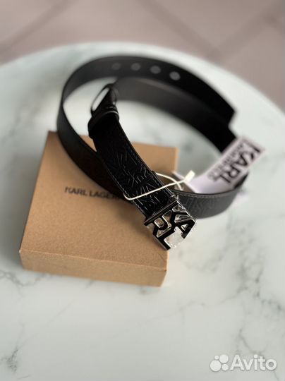 Ремень женский Karl Lagerfeld оригинал, черный