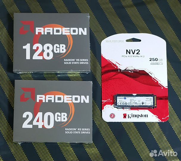 SSD AMD Radeon и SSD Kingston NV2