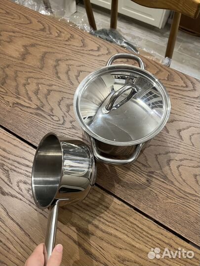 Кастрюля 3л+ ковш+ крышка Barazzoni Chef