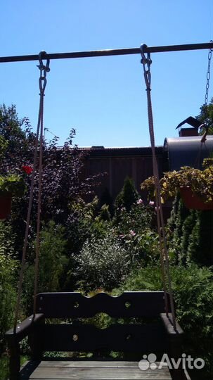 Качели садовые из массива сосны