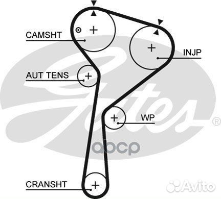 Ремень грм 123 зуб. + ролик 7883-11282 K015578XS