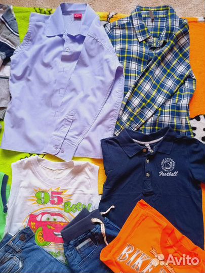 Продам вещи б/у для мальчика пакетом размер 110