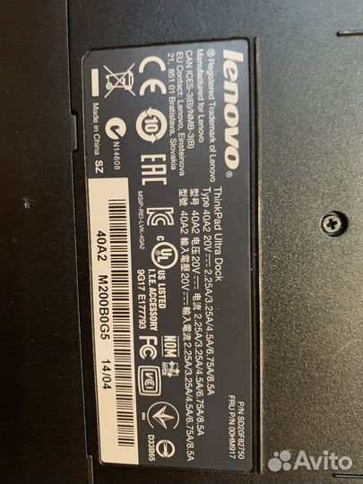 Док станция Lenovo dock 40a2