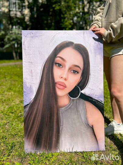 Портрет по фото, печать на холсте