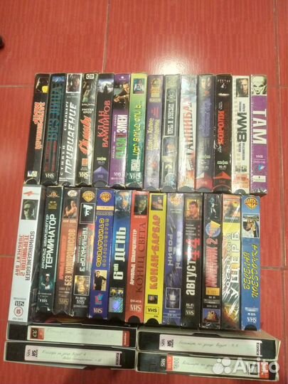 VHS видеокассеты, большая коллекция