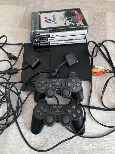Sony playstation 2 slim +игры