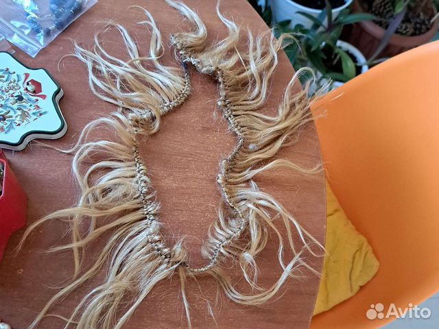 Натуральные волосы 10 см