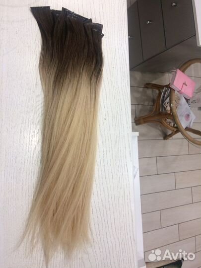 Волосы для наращивания омбре бу