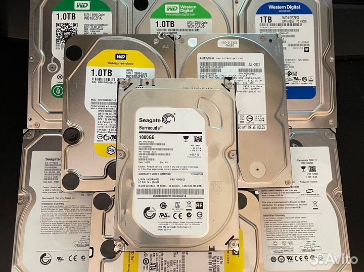 Жесткие диски WD, Seagate, Toshiba 250Gb-3Tb