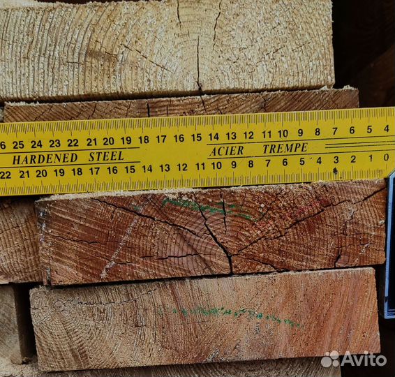 Доски лиственницы 50x140 мм, обработанные камерной