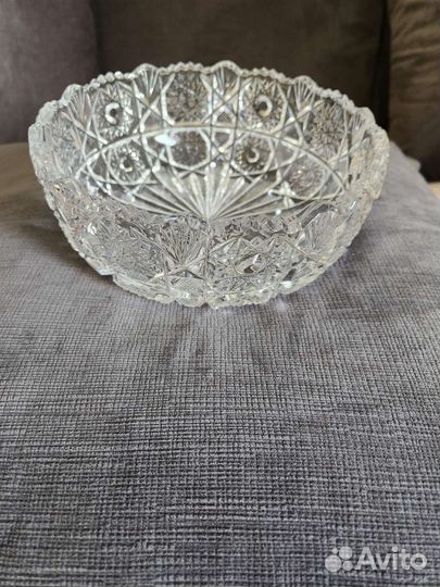Ваза для фруктов хрусталь