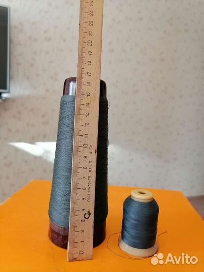Нитки шелк, лавсан на больших бобинах СССР