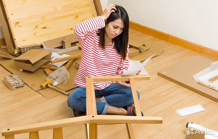 Сборка и ремонт корпусной мебели, замена фасадов