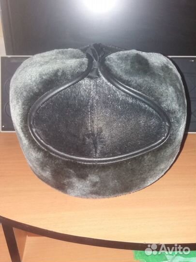 Меховая мужская кепка-ушанка