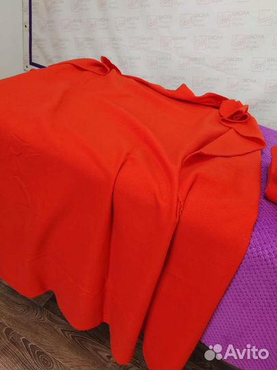 Пледы флисовые ярко оранжевые