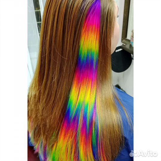 Яркое окрашивание волос