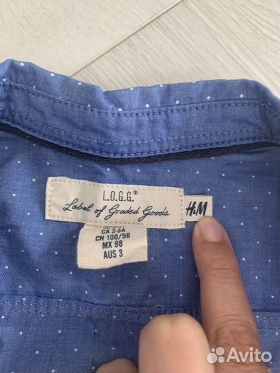 Рубашка для мальчика h&m 98р