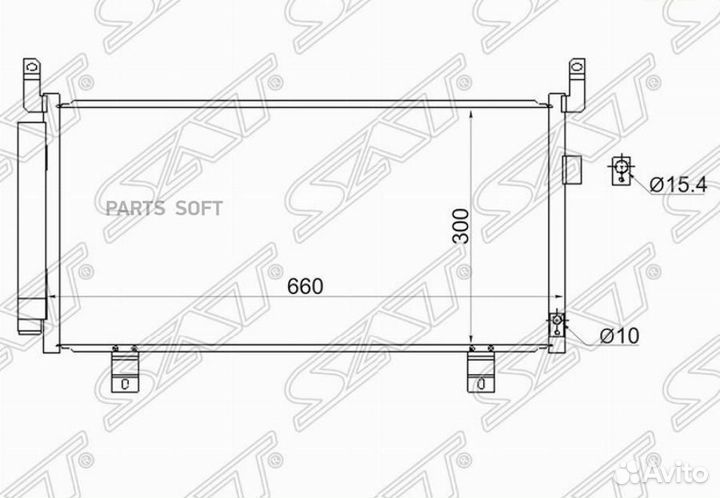Радиатор кондиционера Субару Форестер 12