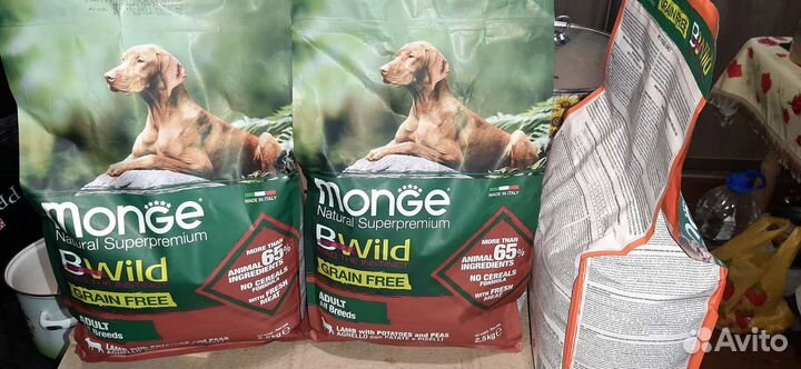 Корм для собак monge Bwild