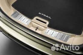 Алюминиевые накладки порога багажника Nissan X-Tra