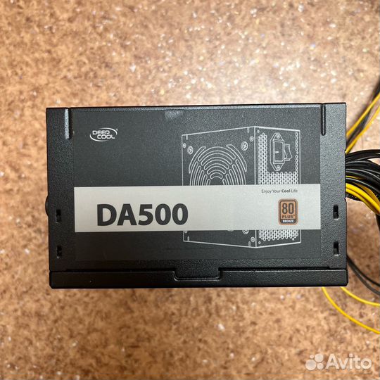 Блок питания deepcool DA500, 500 Вт 80+ Bronze
