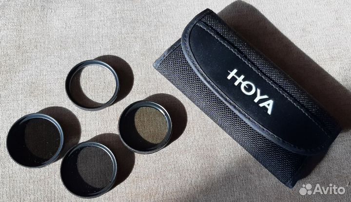 Уникальный комплект из 4 фотофильтров Hoya 37 mm