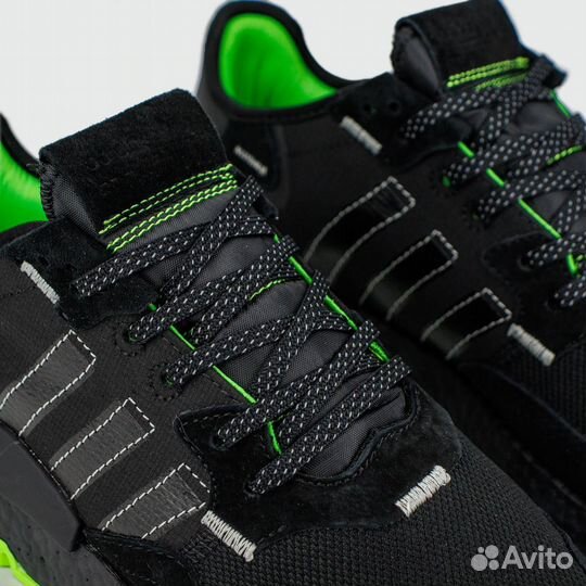 Кроссовки Adidas Nite Jogger Black Green