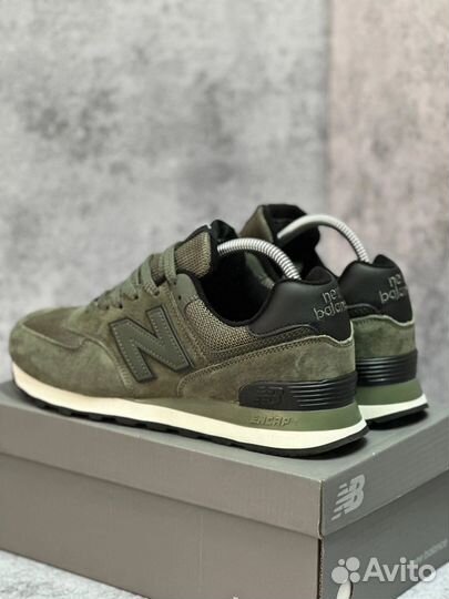 Кроссовки летние New Balance 574 хаки