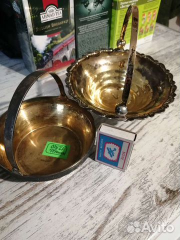 Сахарница конфетница СССР, серебро