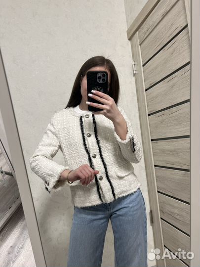 Твидовый жакет Zara