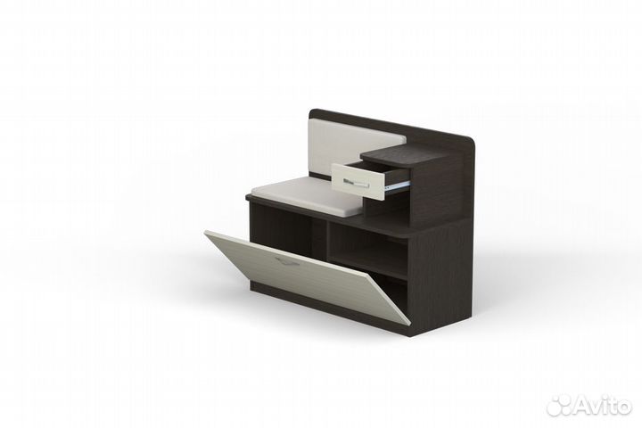 Обувница Мила 2-х цветная