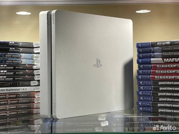 Sony playstation 4 slim белая 1тб
