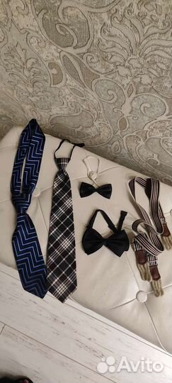 Галстук бабочка подтяжки