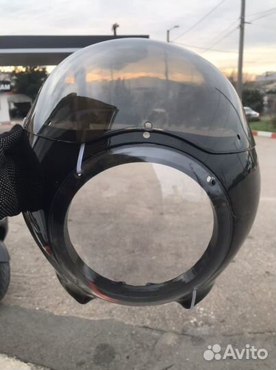 Мото стекло кастом комплект cafe raser