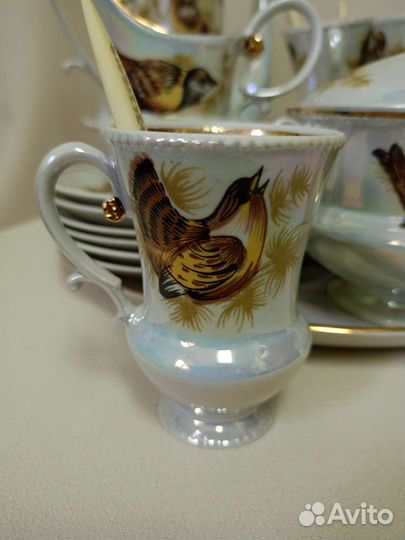 Сервиз кофейный воробьи
