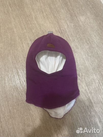 Шапка шлем для девочки зимняя 54 56
