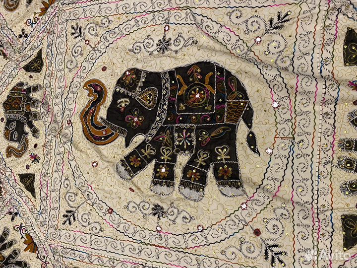 Покрывало из Индии. Ручная работа