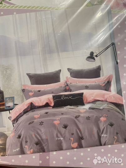 Постельное белье евро хлопок сатин