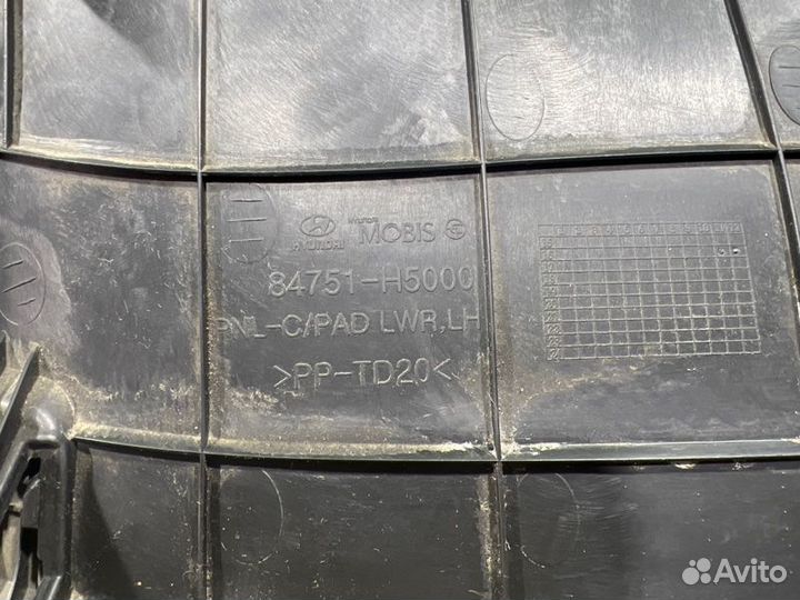 Накладка на торпедо Hyundai Solaris седан 1.6 2017