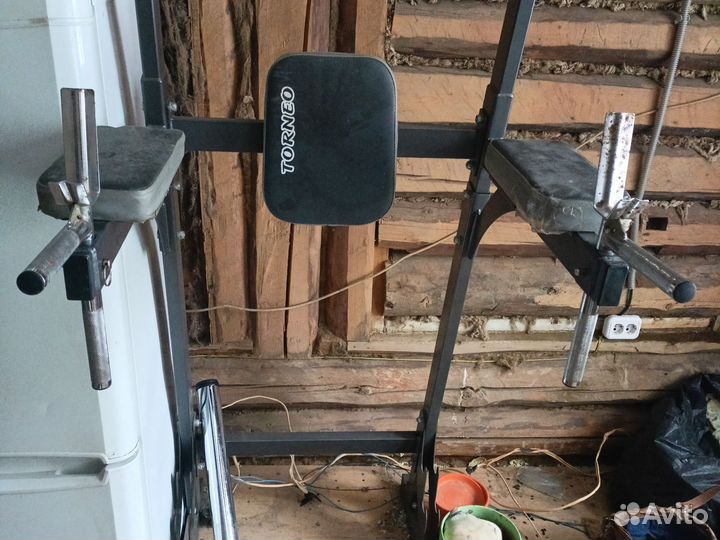 Шведская стенка с турником и брусьями