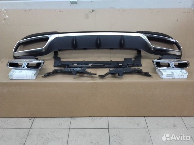 Диффузор с насадками Mercedes 212 E 63S AMG