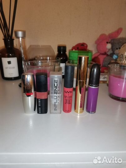 Помада NYX, kiko, Bobbi Brown, M.A.C