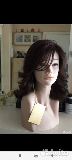 Парик из натуральных волос с имитацией кожи головы