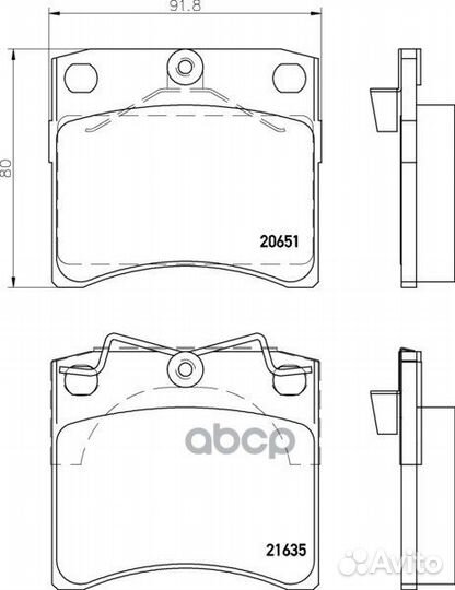 Колодки тормозные дисковые передн. combi Autob