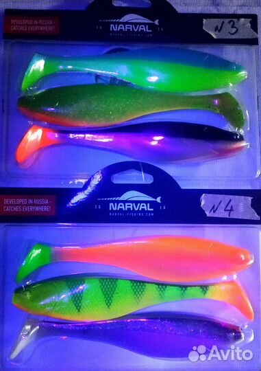 Набор приманок Narval Commander shad 18 см