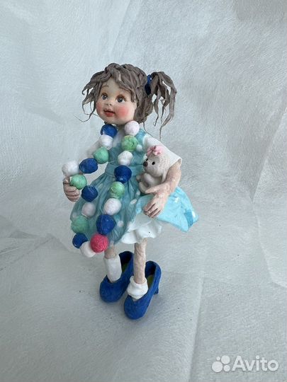 Ватная елочная игрушка