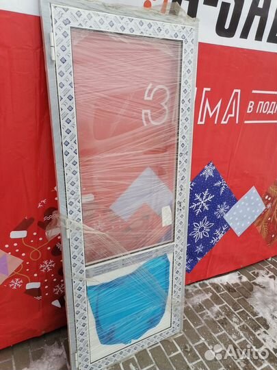 Готовые алюминиевые двери 80х200