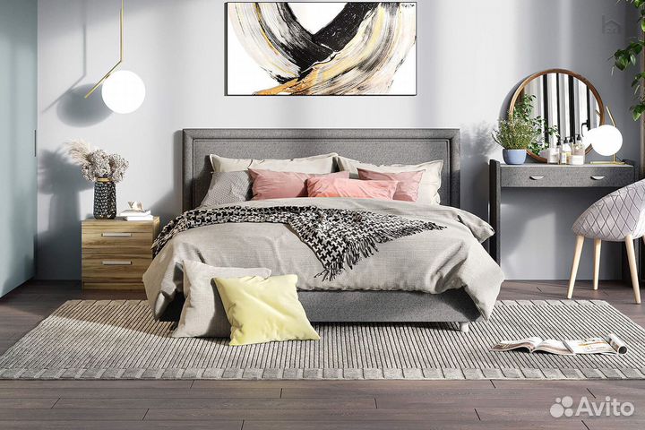 Кровать с подъемным механизмом Тип 1 160x200 Bergamo